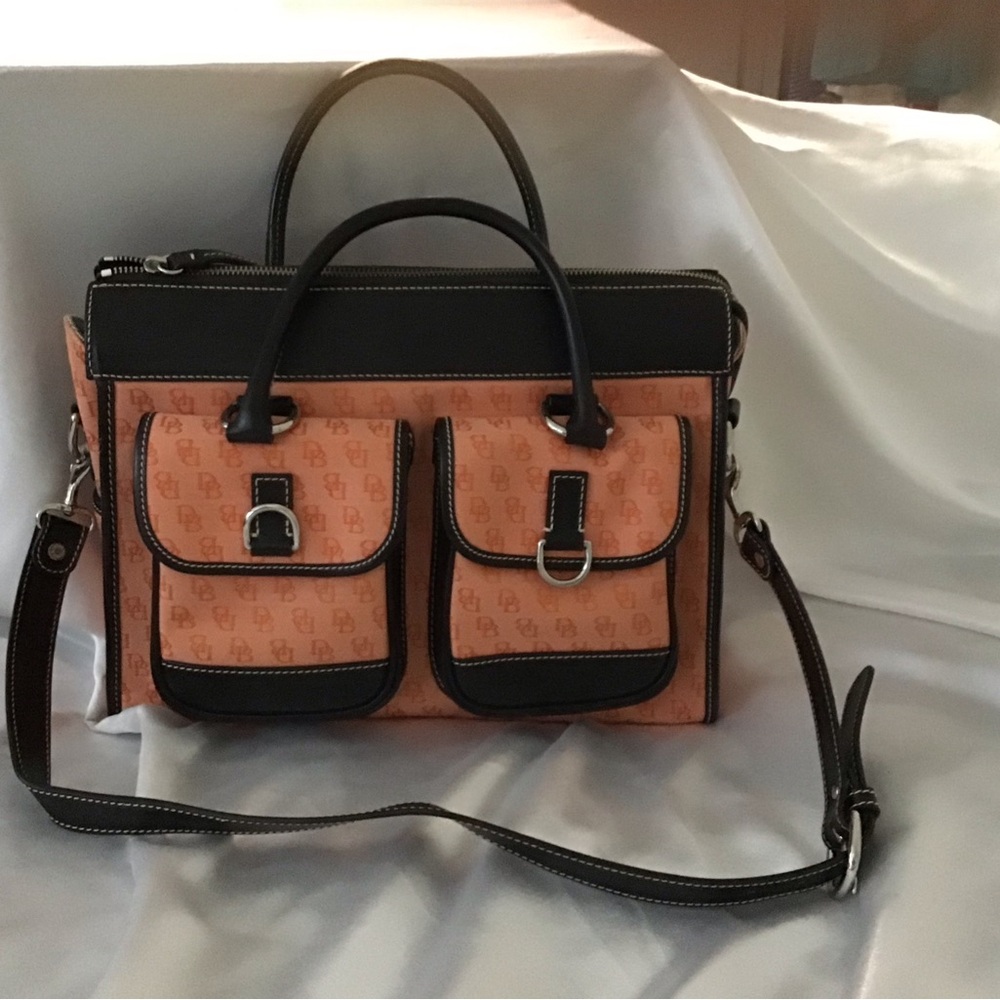 Dooney & Bourke Black and Orange Tote